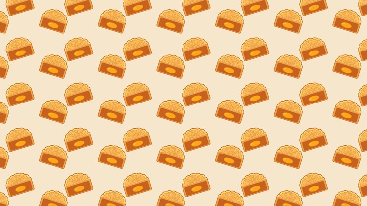 Fondo de pastel de rebanada de luna