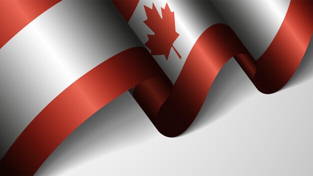 Fondo patriótico con bandera de Canadá Un elemento de impacto para el uso que desea hacer de él