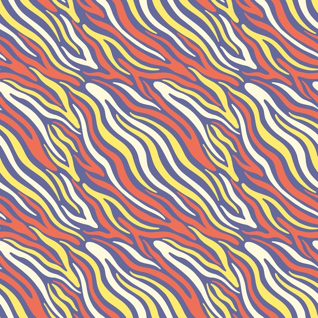 Fondo de patrón abstracto sin costuras Diseño decorativo pintura creativa a mano alzada Textura elemento caótico Ilustración vectorial