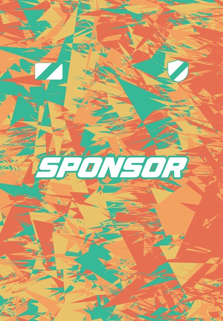 Fondo de patrón abstracto para deportes listo para imprimir calidad HD