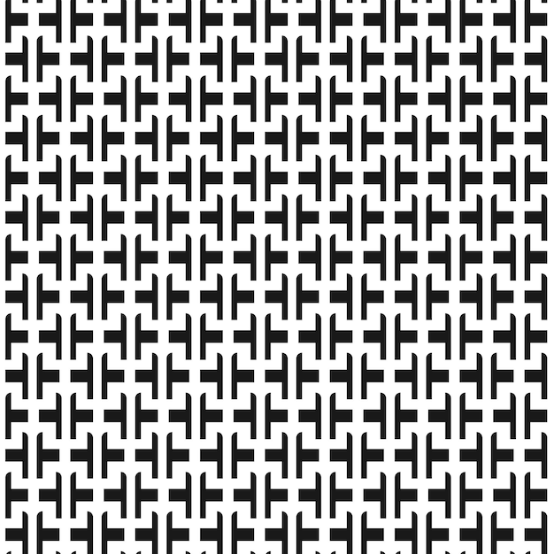 Fondo de patrón abstracto geométrico en blanco y negro sin costuras