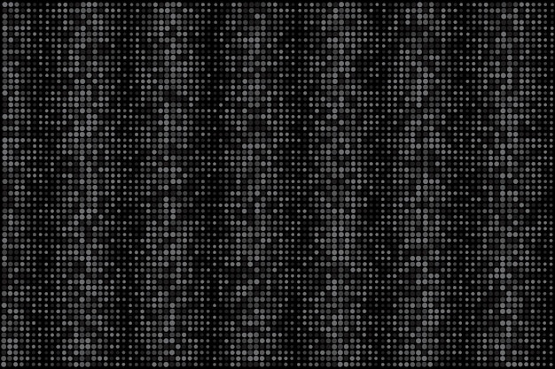 Fondo de patrón abstracto de popart de pixel de textura de grano de punto de semitono negro