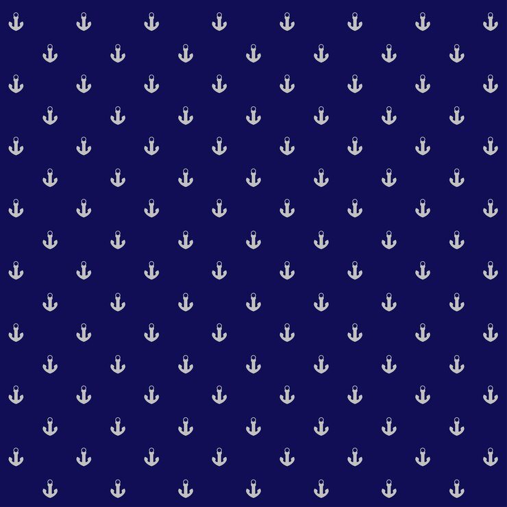 fondo de patrón de anclaje, sin costuras, diseño vectorial