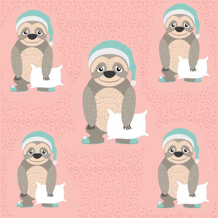 Vector fondo de patrón de animales lindos