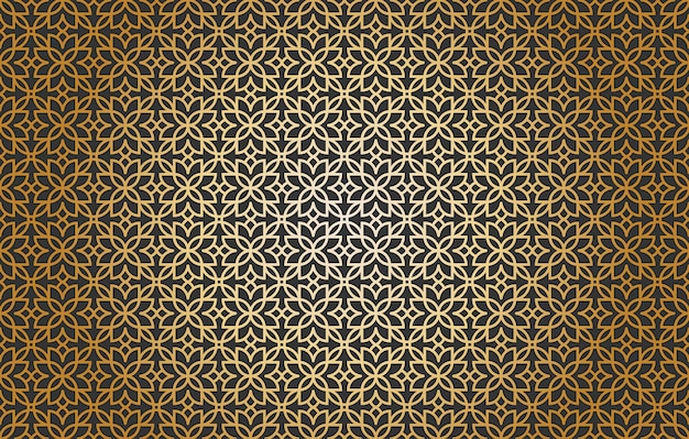 Fondo de patrón árabe sin costuras Estilo árabe Ilustración vectorial ornamental islámica