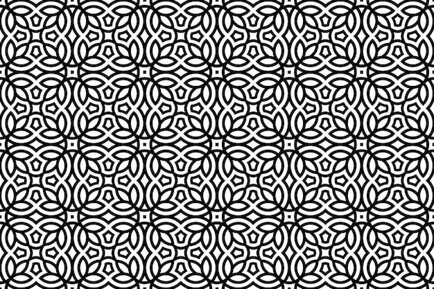 Fondo de patrón árabe sin costuras Estilo árabe Ilustración vectorial ornamental islámica