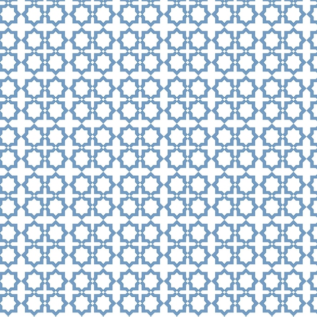 Fondo de patrón árabe plano de vector