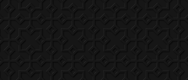Fondo de patrón árabe Vector de ornamento islámico Ilustración vectorial
