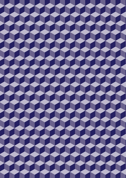 Fondo de patrón azul hexagonal con estilo de vector libre