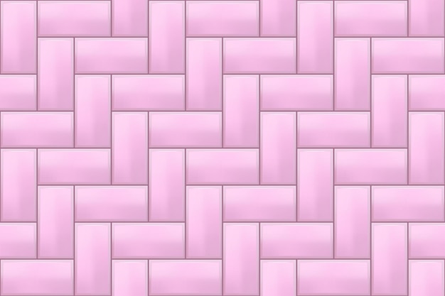 Fondo de patrón de azulejo de ladrillo transparente de espiga de metro rosa