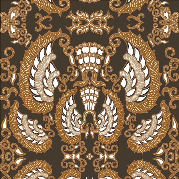 el fondo del patrón batik de indonesia