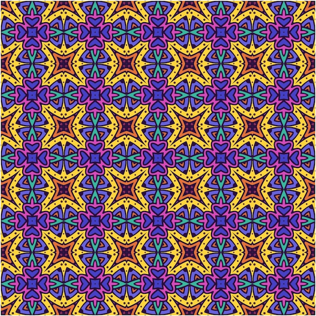 Fondo de patrón de batik de motivo con estilo abstracto