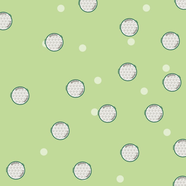 Fondo de patrón de bolas de deporte de golf