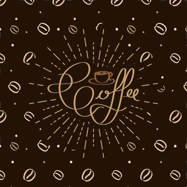 Fondo y patrón de café