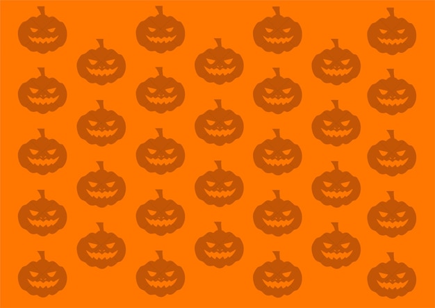Fondo con patrón de calabaza de Halloween para el papel pintado