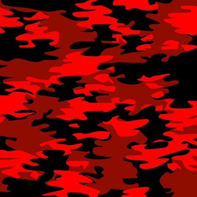 El fondo del patrón de camuflaje del ejército rojo y negro