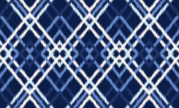 Fondo de patrón de chevron ikat étnico abstracto. ,alfombra,papel tapiz,ropa,envoltura,batik,tela,ilustración vectorial.estilo de bordado.