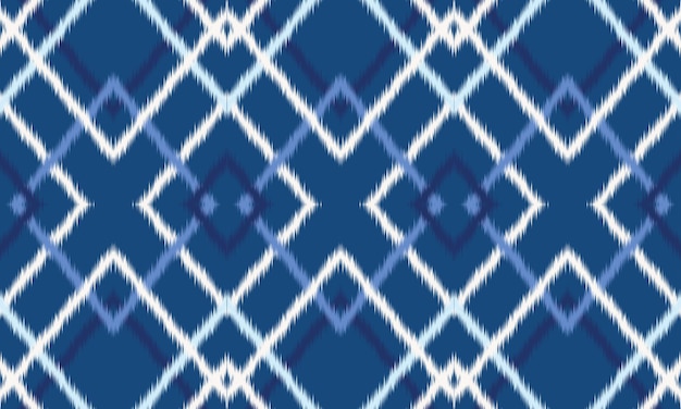 Fondo de patrón de chevron ikat étnico abstracto. ,alfombra,papel tapiz,ropa,envoltura,Batik,tela,Ilustración vectorial.estilo de bordado.