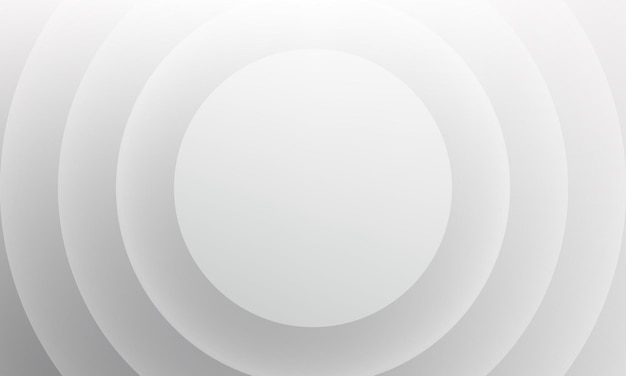 fondo de patrón de círculo concéntrico blanco en 3d