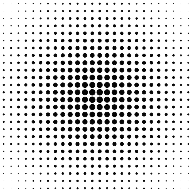 Fondo de patrón de círculo de semitono geométrico abstracto - ilustración vectorial