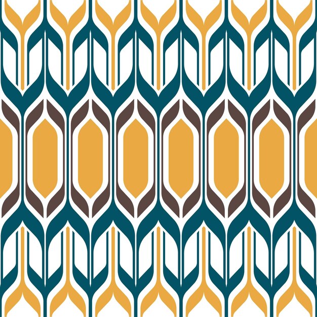 Fondo de patrón de color vintage de vector étnico geométrico sin costuras