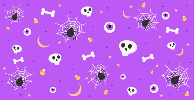 Fondo de patrón de colores para la fiesta de halloween vector