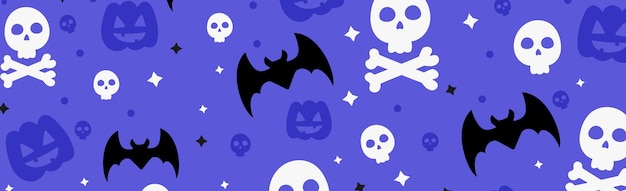 Fondo de patrón de colores para la fiesta de Halloween Vector