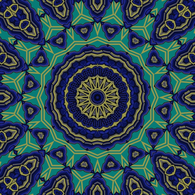 Fondo con un patrón de colores simétrico patrón indio patrón oriental