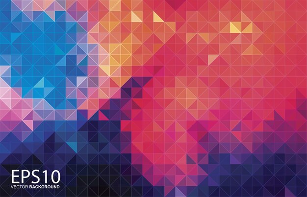 El fondo de patrón colorido geométrico abstracto
