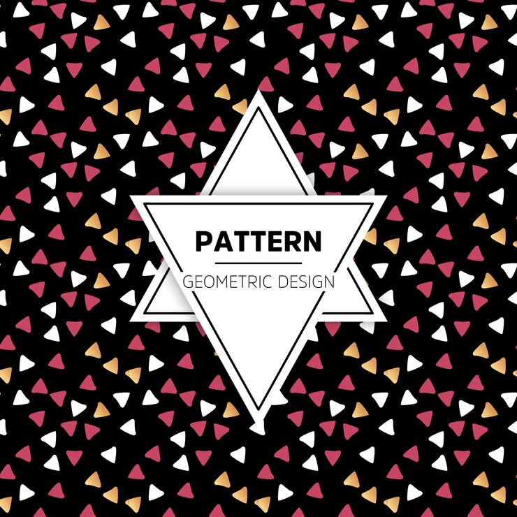 Vector fondo de patrón colorido triangular