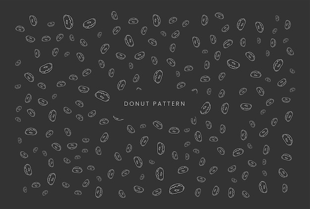 El fondo del patrón de la comida estilo dibujado a mano