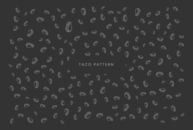 El fondo del patrón de la comida estilo dibujado a mano