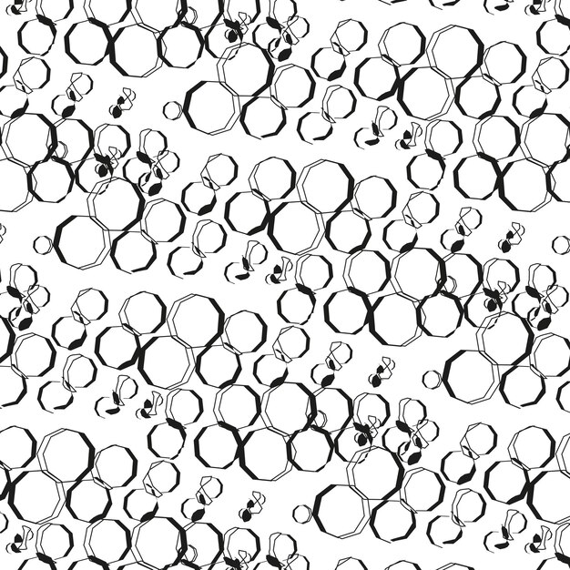 Fondo de patrón de contorno simple geométrico