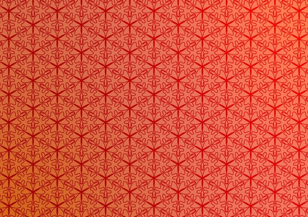 Fondo con patrón de copo de nieve rojo
