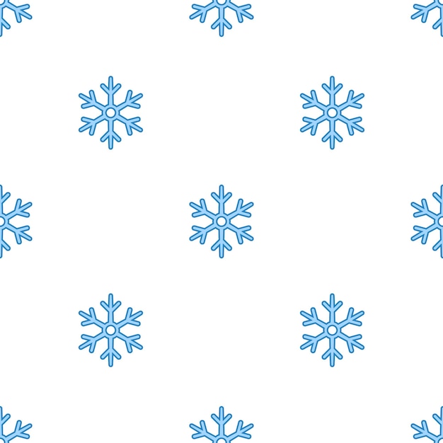 Fondo de patrón de copos de nieve transparente de vector