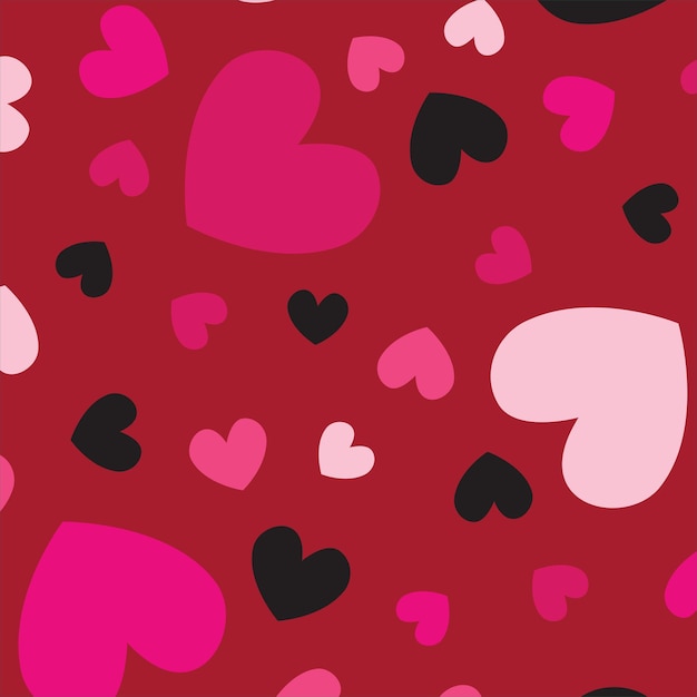 Fondo de patrón de corazones, para papel de regalo, tarjetas de felicitación. tarjetas de san valentin