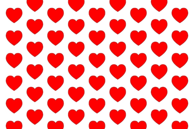 Fondo con patrón de corazones rojos