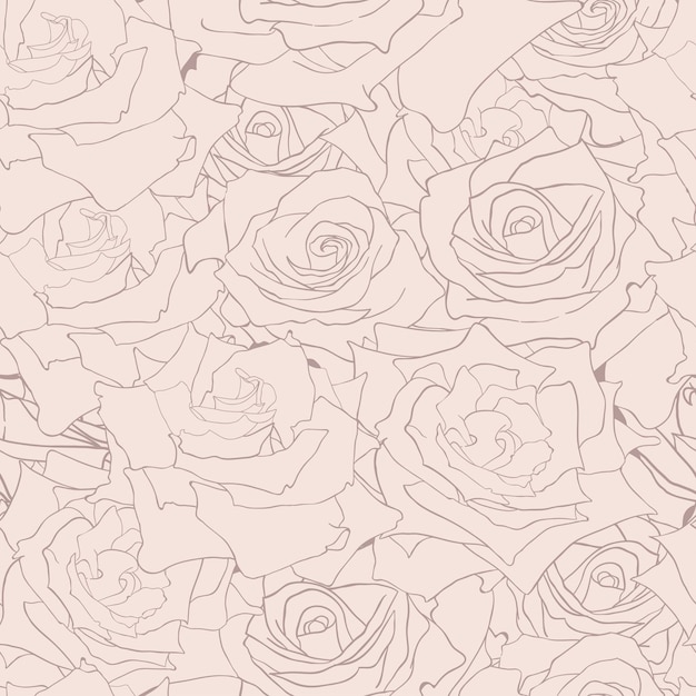 Fondo de patrón sin costura abstracto de flor rosa