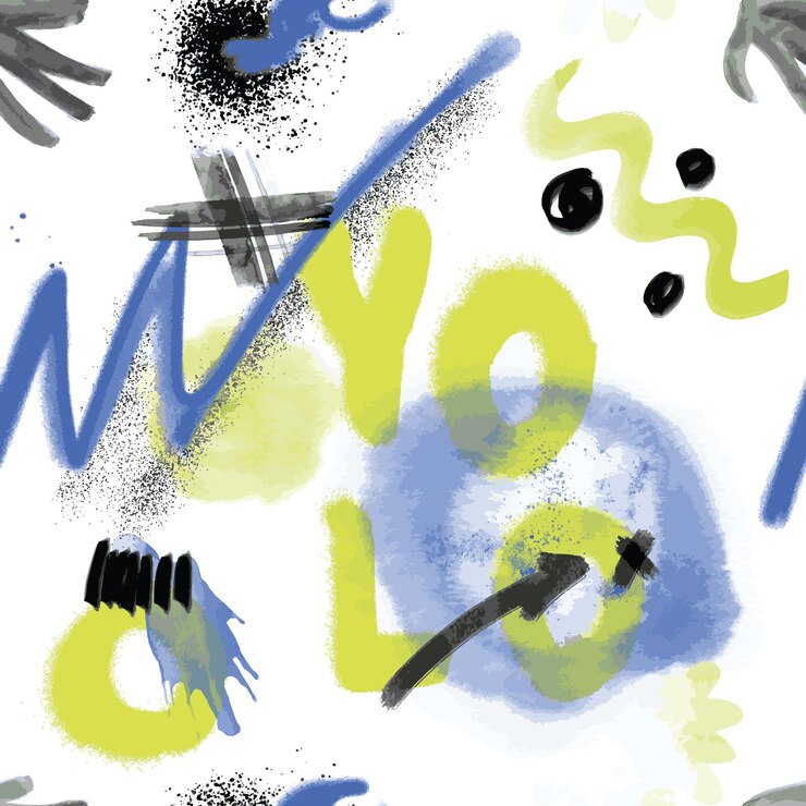 Fondo de patrón sin costura abstracto con formas vectoriales