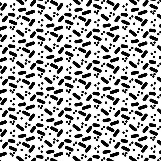 fondo de patrón sin costuras blanco y negro geométrico de moda