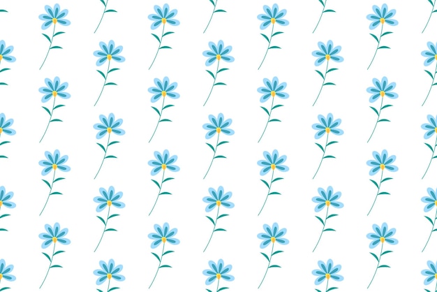 Fondo de patrón sin costuras botánico con hierbas y plantas flores y hojas