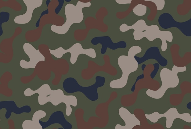 Un fondo de patrón sin costuras del diseño de camuflaje militar