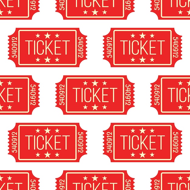 El fondo del patrón sin costuras de las entradas de cine
