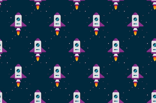 Fondo de patrón sin costuras del espacio exterior