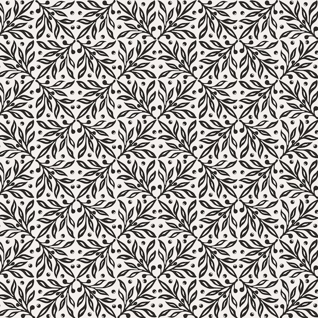 fondo de patrón sin costuras floral ornamento geométrico