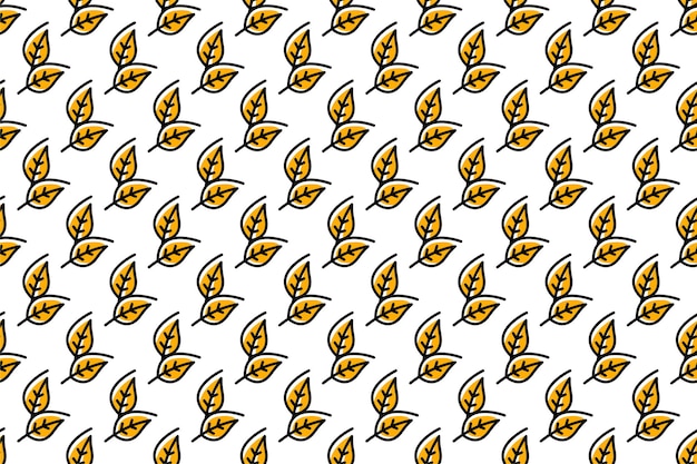 Fondo de patrón sin costuras de hoja abstracta