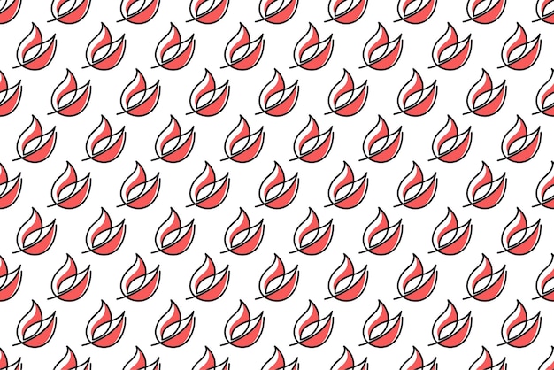 Fondo de patrón sin costuras de hoja abstracta