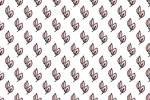 Fondo de patrón sin costuras de hoja abstracta