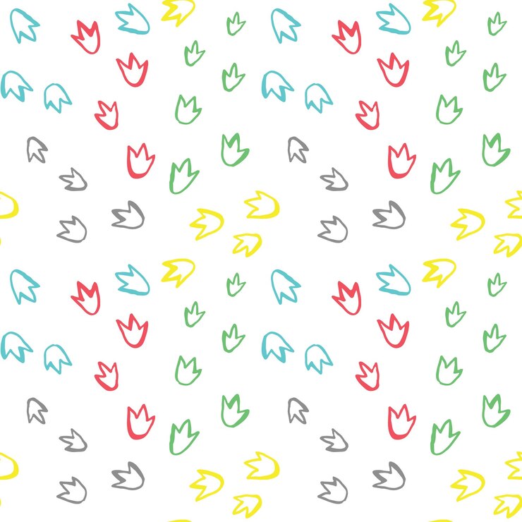 Fondo de patrón sin costuras de huella animal colorida para estampado de tela textil