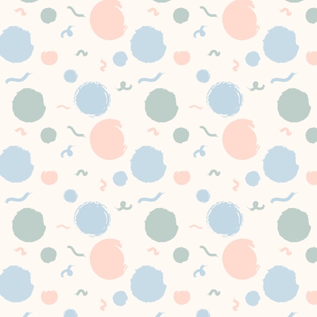 Fondo con patrón sin costuras de puntos de polca vintage pastel